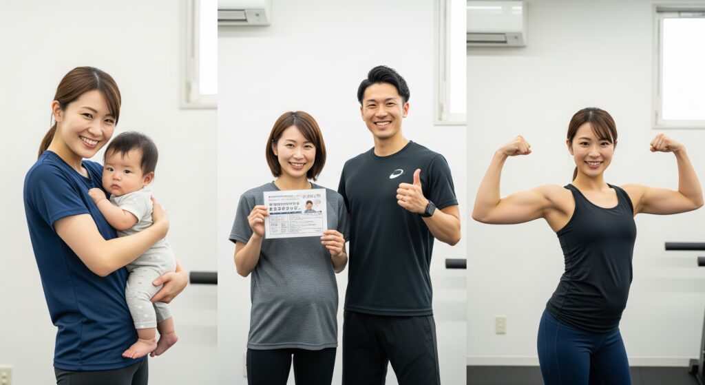 産後ダイエットでパーソナルジムに通い、理想の姿を手に入れたママ