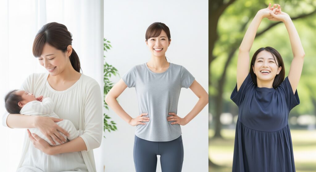 産後ママ向けのジムプログラムでダイエットに成功したママたち