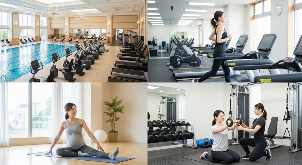 産後ダイエットで様々なジムに通うママたち