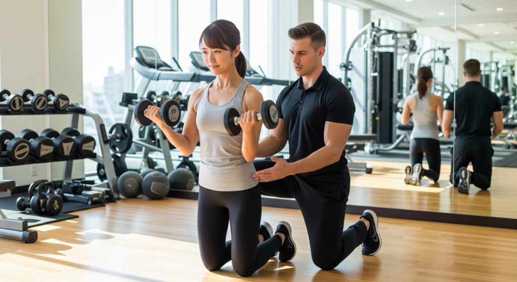 ウェディング準備でパーソナルジムに通う花嫁