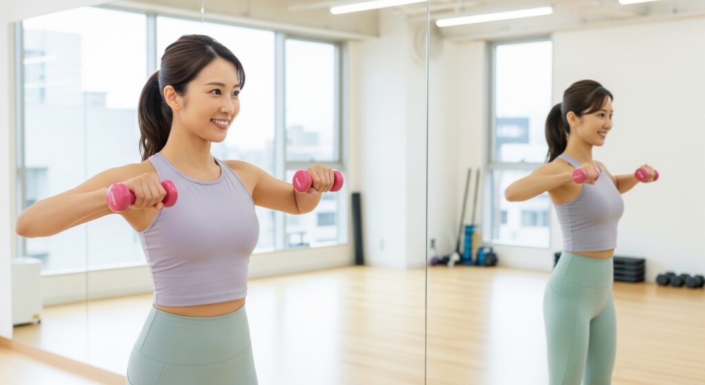 ウェディングフォトに向けたダイエットでトレーニングをする花嫁