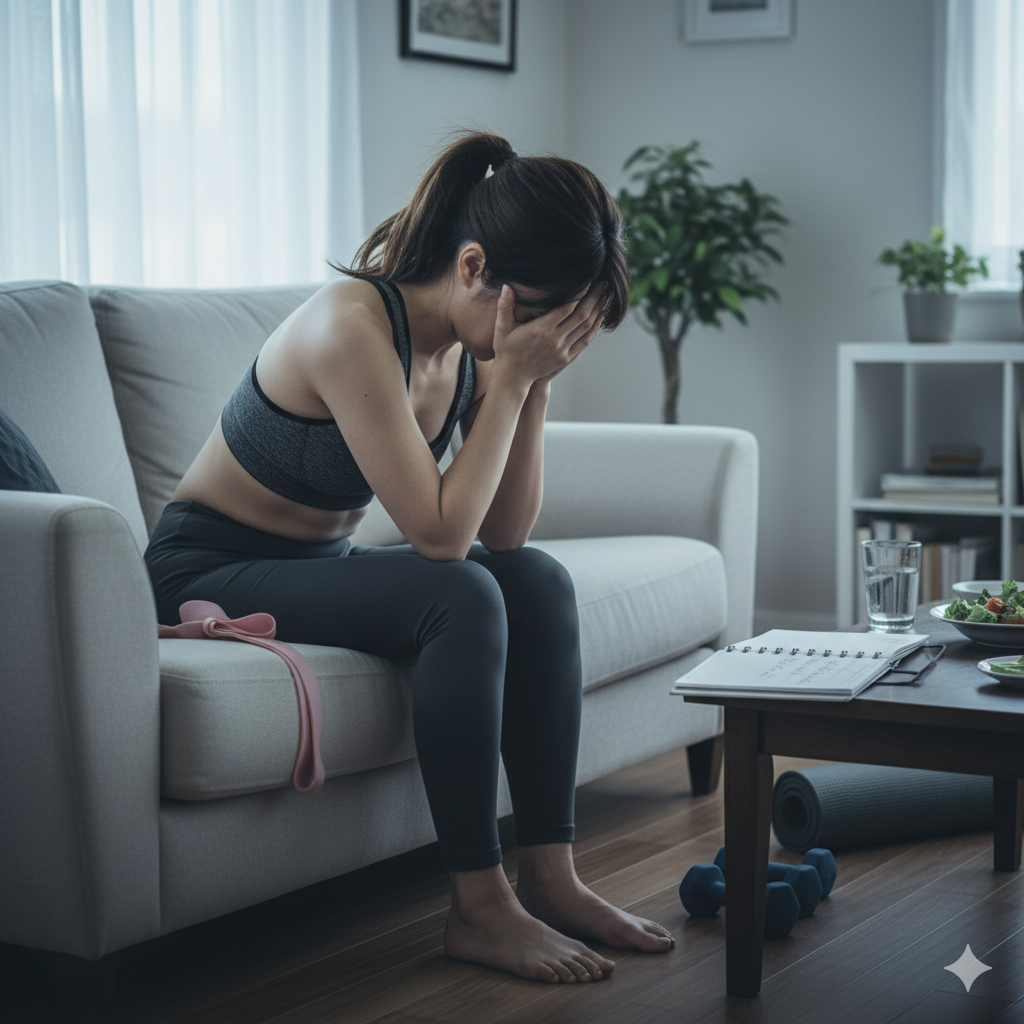 結婚式に向けてのダイエットに後悔 を感じ、ストレスやプレッシャーで挫折してしまった花嫁の様子