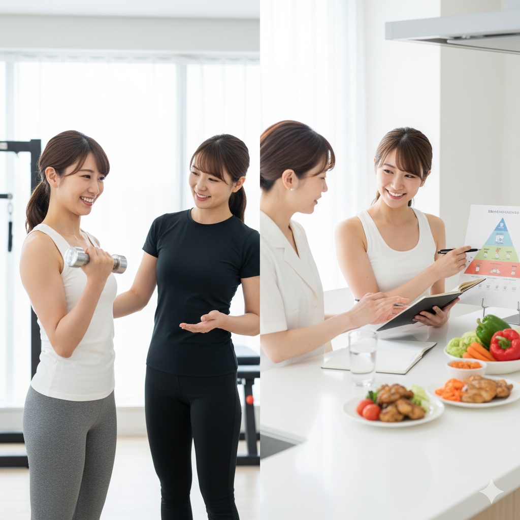 結婚式に向けてのダイエットの後悔 を防ぐために、筋トレや食事改善、専門家のサポートを活用する花嫁